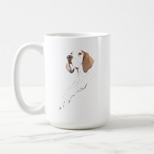 Taza de Inglés Pointer - Taza de café para Mamá Pe (Izquierda)