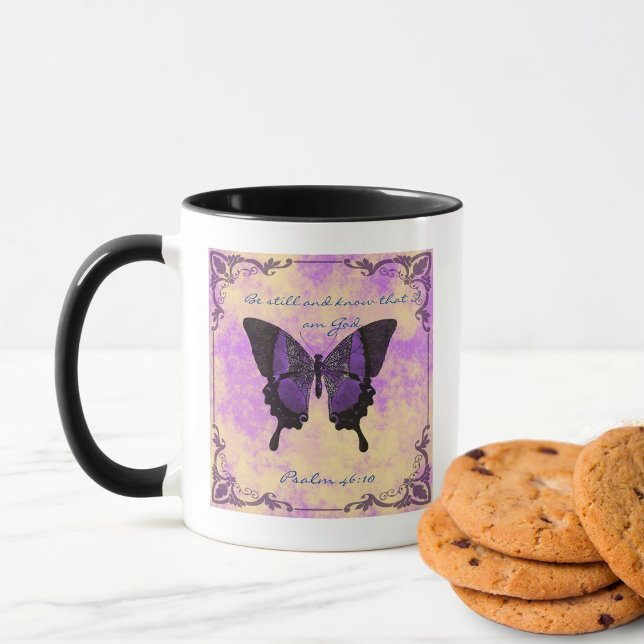 Taza de inspiración de mariposa Estate quieta y co (Subido por el creador)