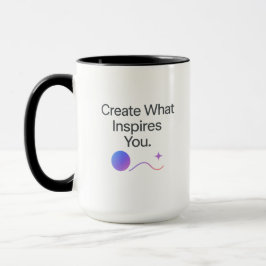 Taza de inspiración para creativos – Diseño minima