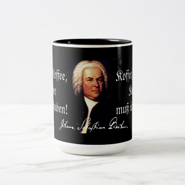 Taza de J.S. Bach Koffee (Centro)