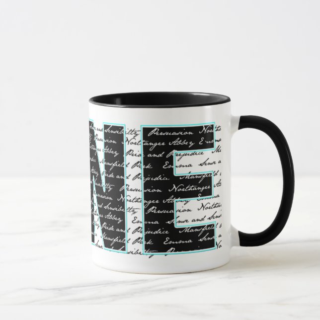 Taza de JANE en negro (Derecha)