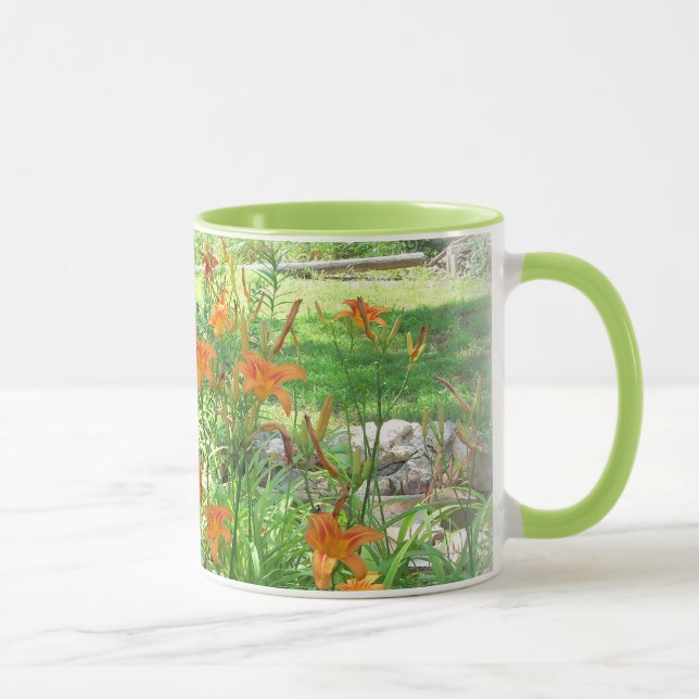 Taza de jardín de flores de verano (Derecha)