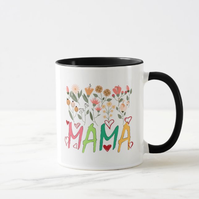Taza de jardín floral de Mama (Derecha)