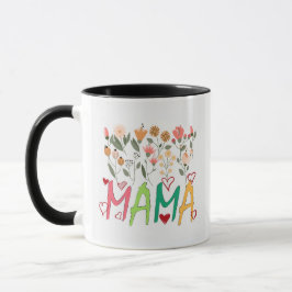 Taza de jardín floral de Mama