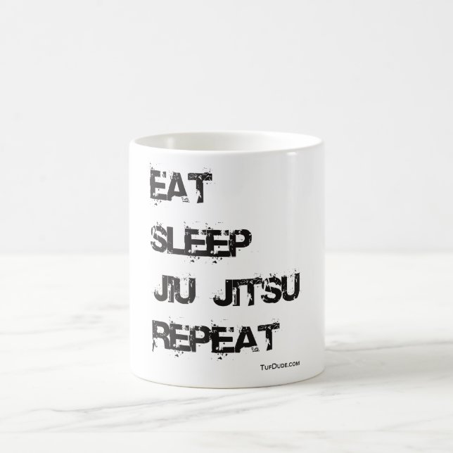 Taza de Jiu Jitsu - COMA LA REPETICIÓN del SUEÑO (Centro)