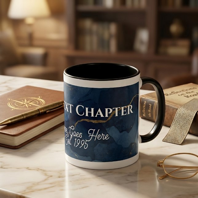 Taza de jubilación personalizada "El próximo capít (Subido por el creador)