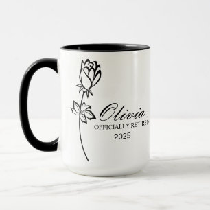 Taza de jubilación, Taza personalizada de feliz ju