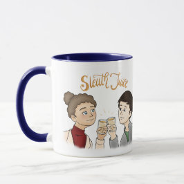 Taza de jugo de detective