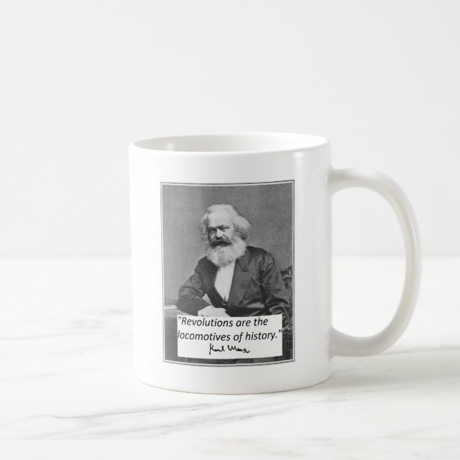 Taza de Karl Marx: "Revoluciones " (Derecha)