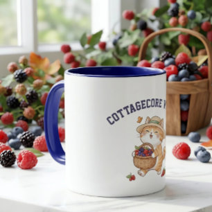 Taza de Kawaii Cat Gardener Summer Berry