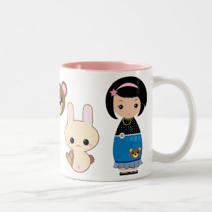 Taza de Kawaii Kokeshi