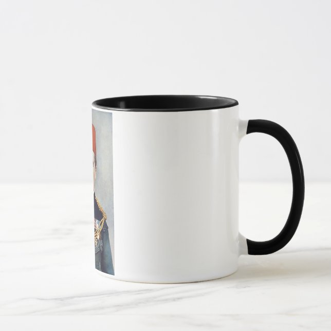 Taza de Kitchener del hombre del bigote (Derecha)