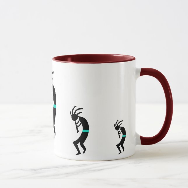 Taza de Kokopelli -- Jugador de flauta del nativo (Derecha)