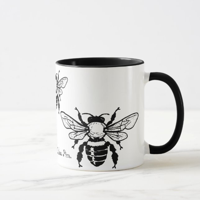 Taza de la abeja de Mellifera de los Apis (Derecha)