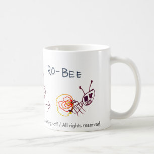 Taza de la abeja del robot