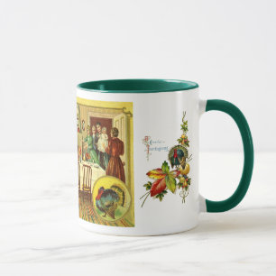 Taza de la acción de gracias del vintage