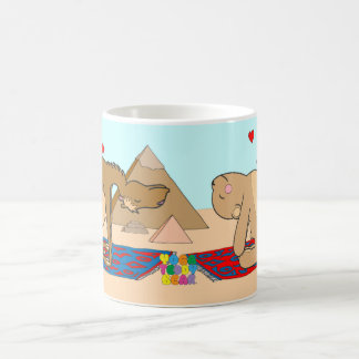 Taza de la actitud del camello del oso de peluche
