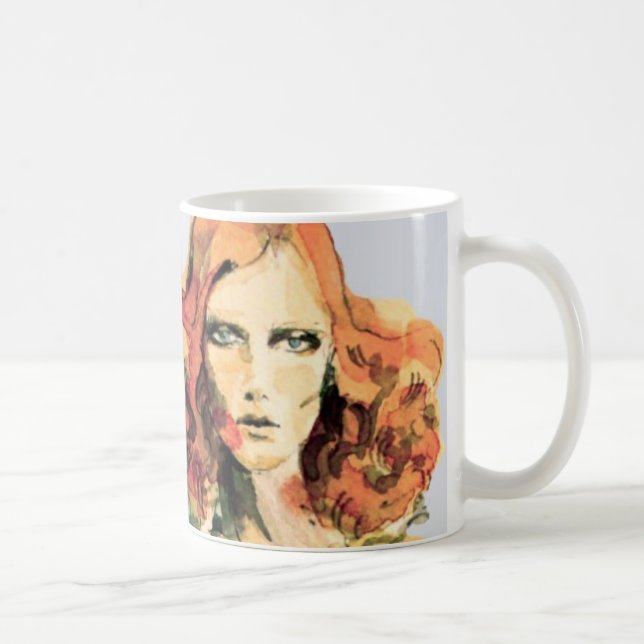 Taza de la acuarela de Karen Elson (Derecha)