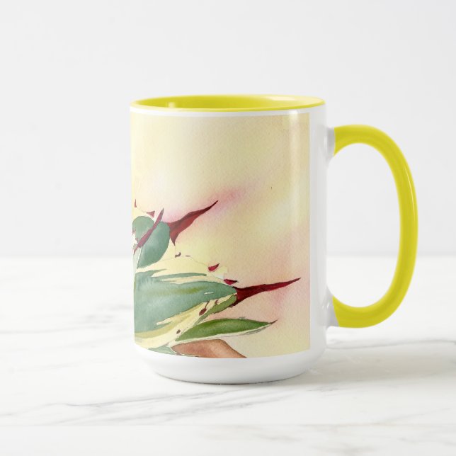 Taza de la acuarela del agavo de Debra Lee Baldwin (Derecha)