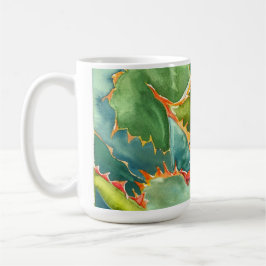 Taza de la acuarela del agavo de Debra Lee Baldwin