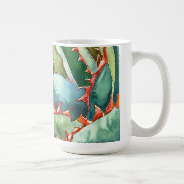 Taza de la acuarela del agavo de Debra Lee Baldwin (Derecha)