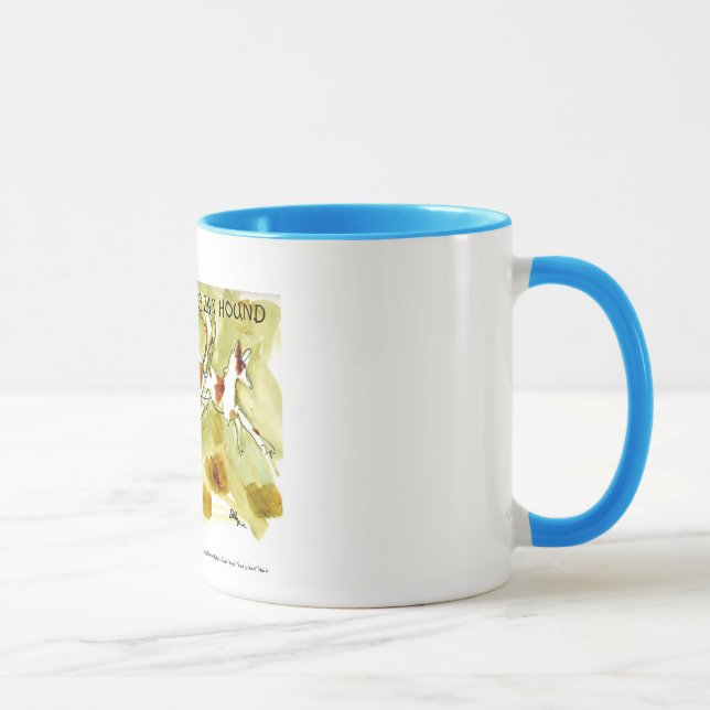 Taza de la acuarela del perro de Ibizan (Derecha)