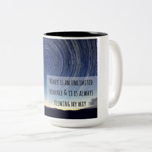 Taza de la afirmación del dinero