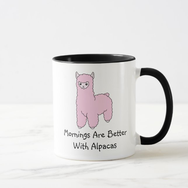 Taza de la alpaca de la mañana (Derecha)