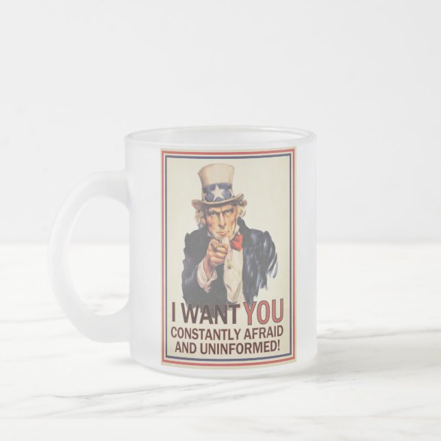 Taza de la Anti-Propaganda del tío Sam (Izquierda)