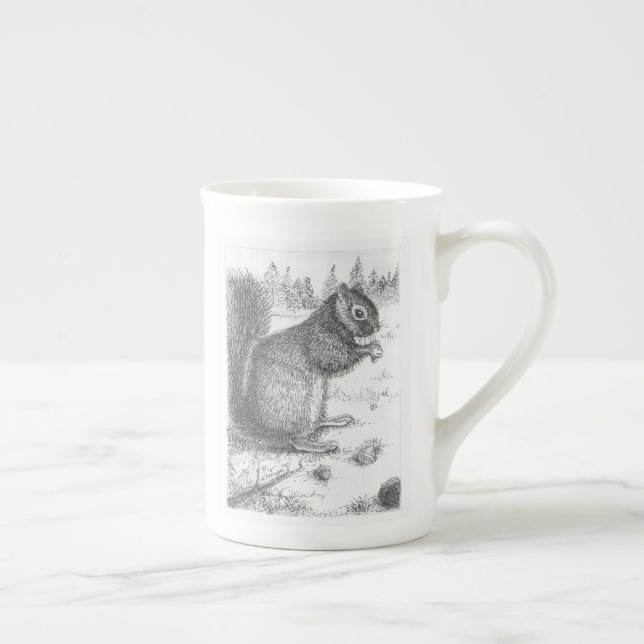 Taza de la ardilla para el zurdo o el righty (Derecha)