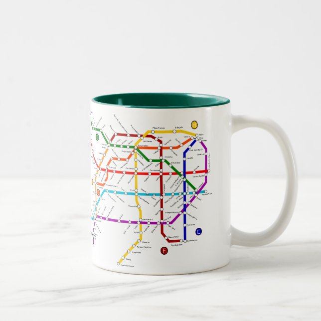 Taza de la Argentina de los buenos del metro (Derecha)