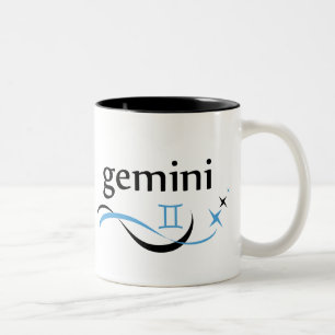 Taza de la astrología del zodiaco de los géminis