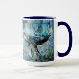 Taza de la ballena azul