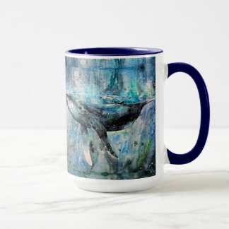 Taza de la ballena azul
