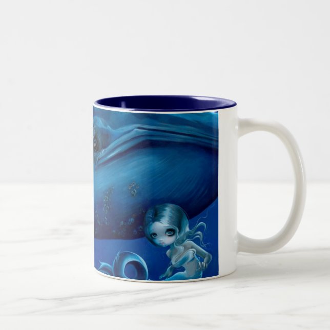 Taza de la "ballena azul grande" (Derecha)