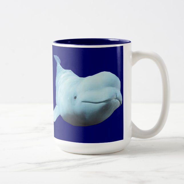 TAZA DE LA BALLENA DE LA BELUGA (Derecha)