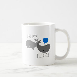 Taza de la ballena, soy así que feliz podría