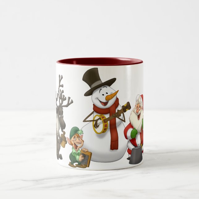 Taza de la banda de jarro del navidad (Centro)