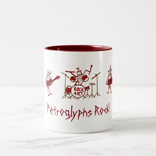 Taza de la banda de rock de Petroglyhs (Centro)