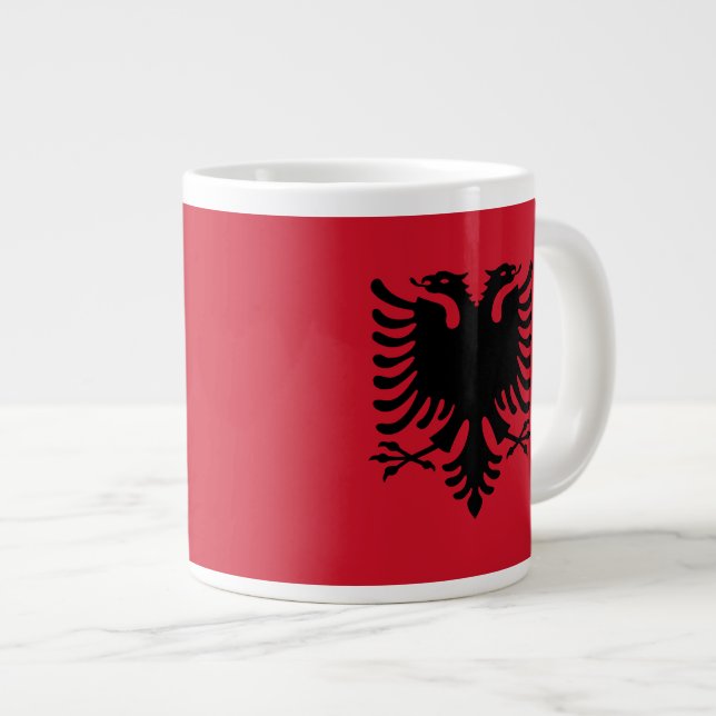 Taza de la bandera de Albania (Derecha)