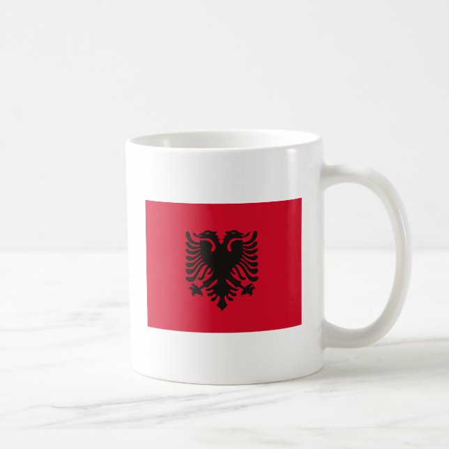 Taza de la bandera de Albania (Derecha)