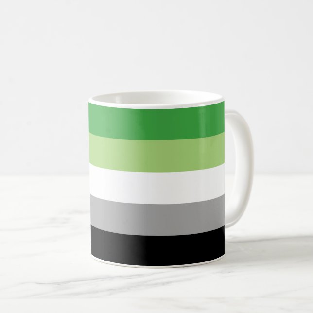 Taza de la bandera de Aromantic (Anverso derecho)