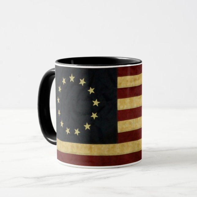 Taza de la bandera de Betsy Ross (Anverso izquierdo)