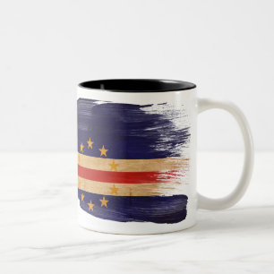 Taza de la bandera de Cabo Verde