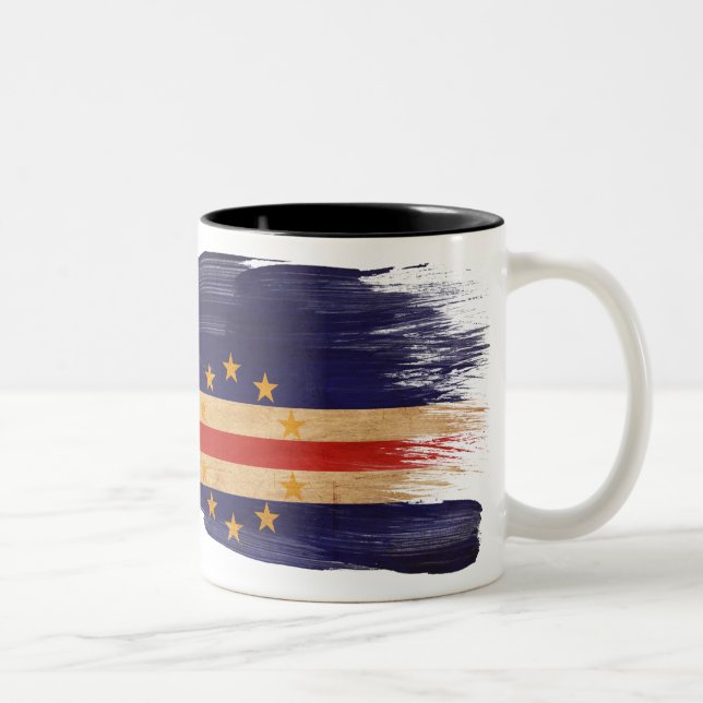 Taza de la bandera de Cabo Verde (Derecha)
