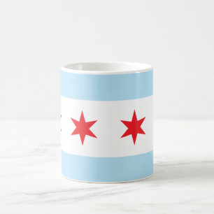 Taza de la bandera de Chicago