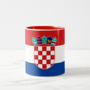 Taza de la bandera de Croacia