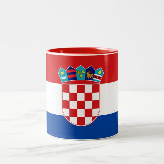 Taza de la bandera de Croacia (Centro)