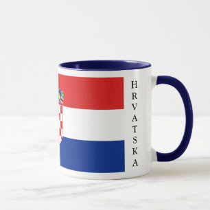 Taza de la bandera de Croacia
