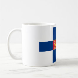 Taza de la bandera de Finlandia